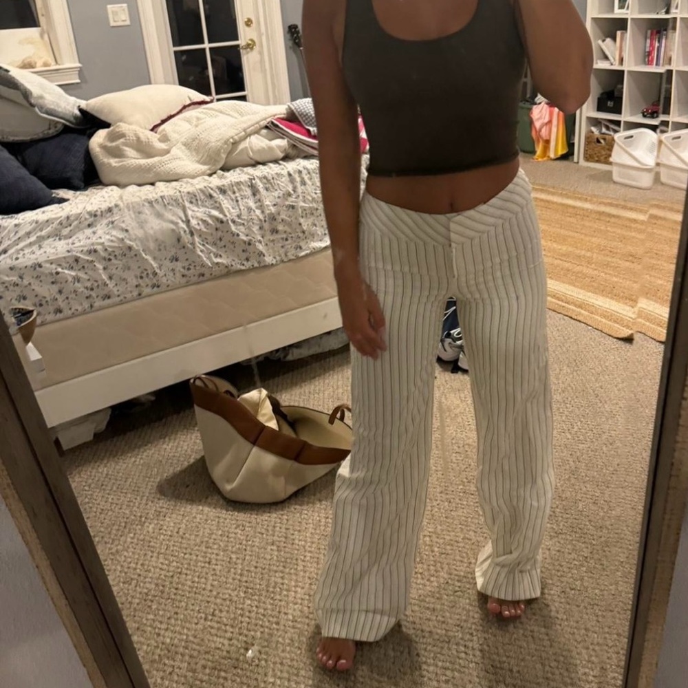 LOFT dress pants with pin stripes